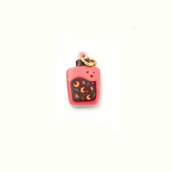 Colorful Pumpkin Bird Enamel Pendant 18K Gold Plated Women