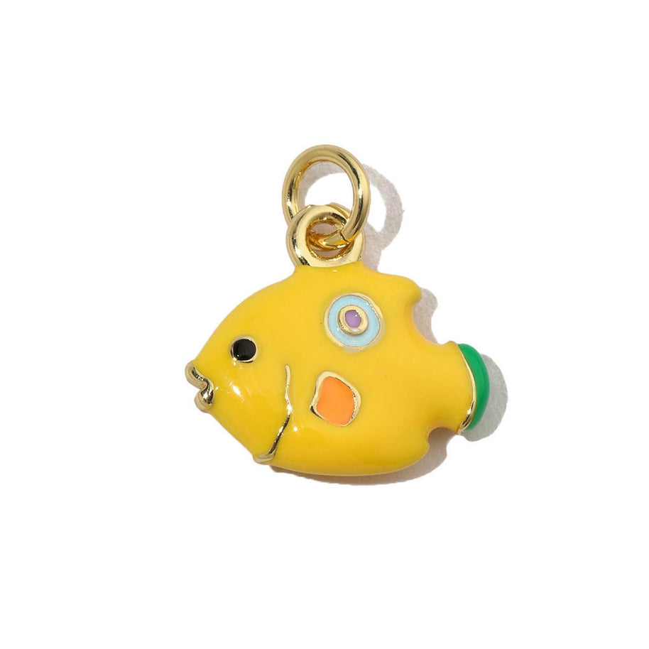 Giraffe Dolphin Pendant | Enamel Animal Drop Charm