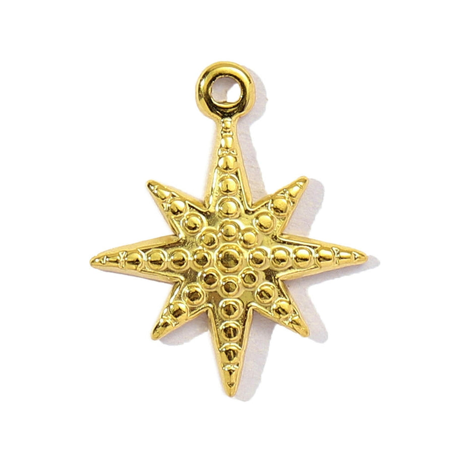 Sea Star Cross Pendant | French Sun Moon Love Steel Charm