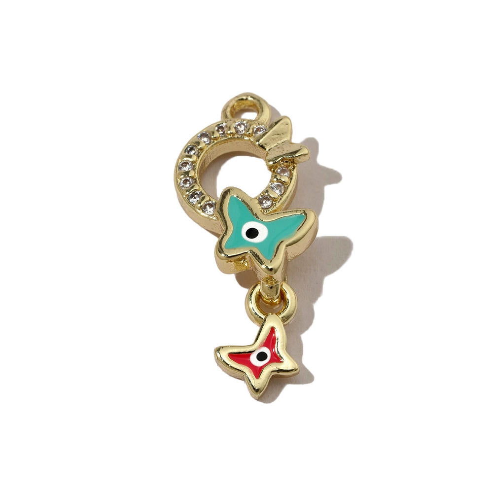 Watermelon Pendant | Lucky Four Leaf Clover Star Charm