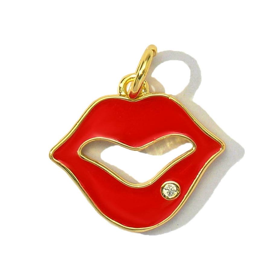 XOXO Rose Pendant | Popular Enamel House Lollipop Charm