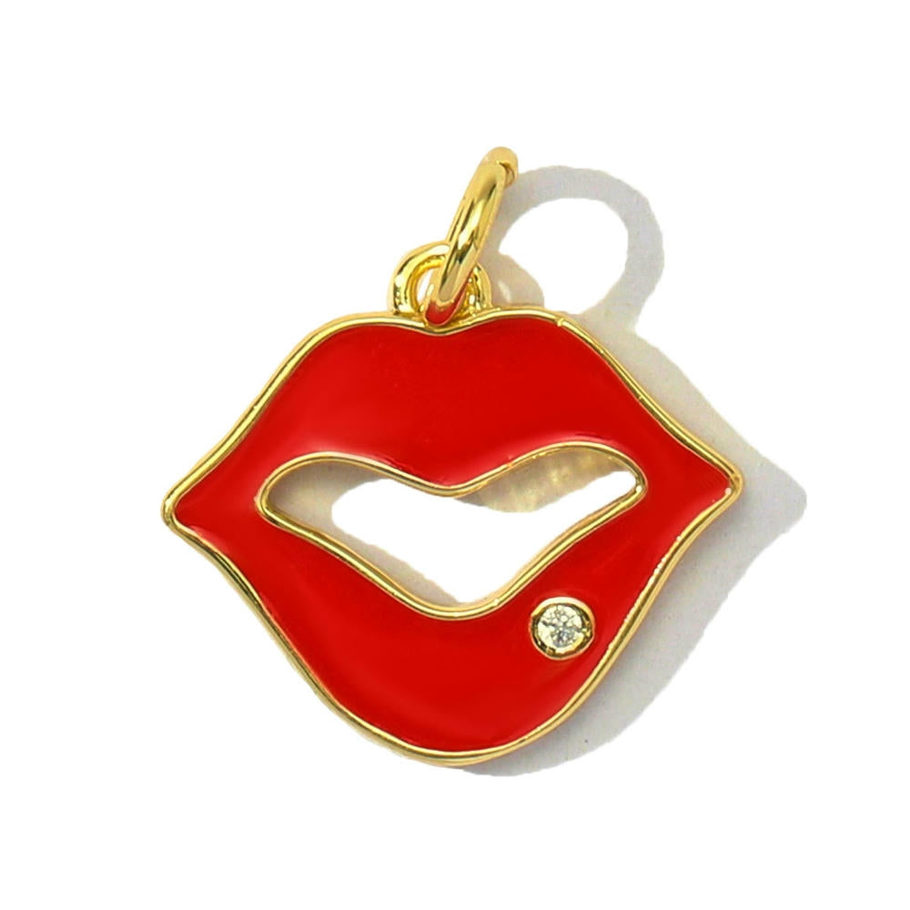 XOXO Rose Pendant | Popular Enamel House Lollipop Charm