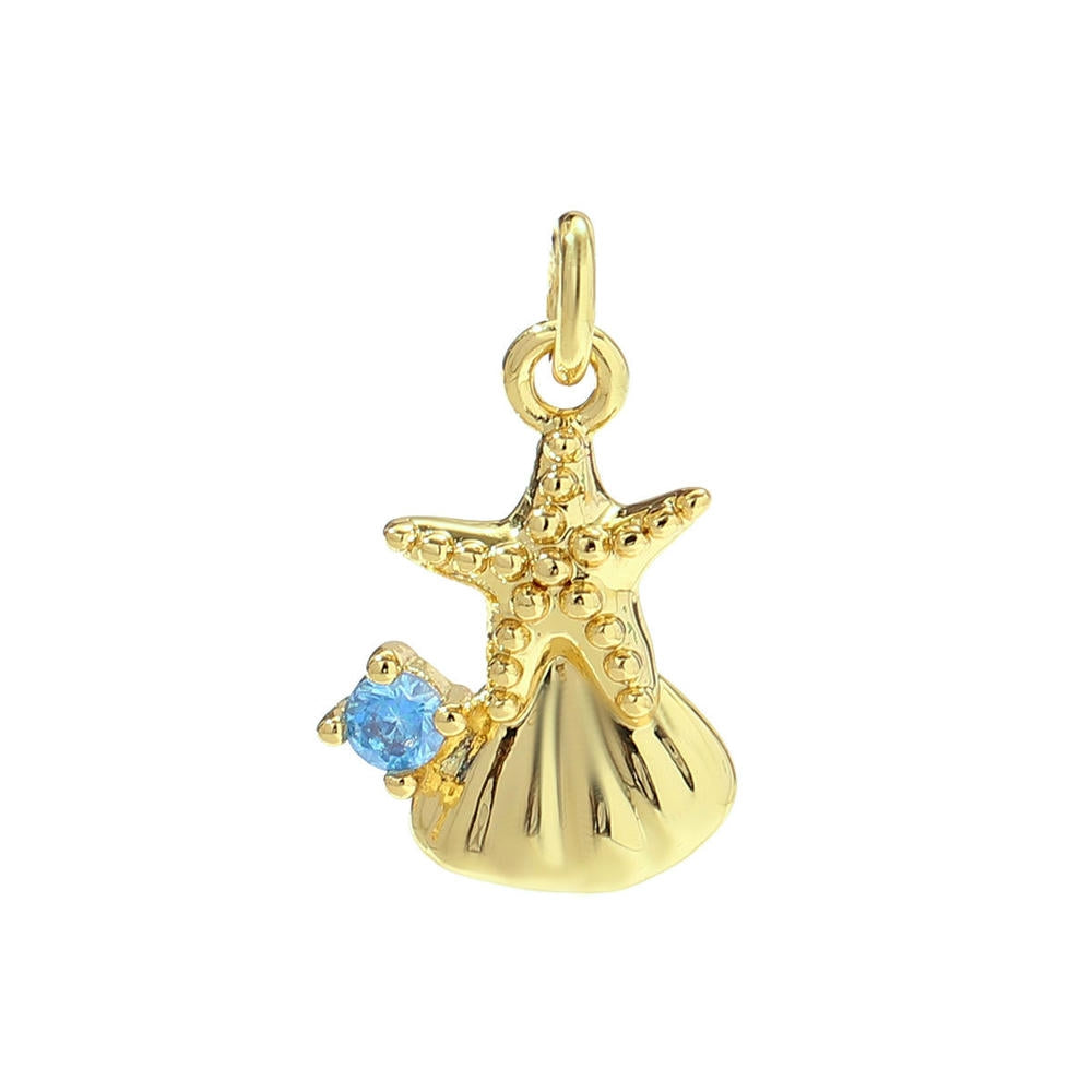 Sea Star Crab Pendant | Fairytale Ocean Life Enamel Charm