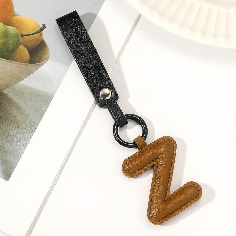 Letter Keychain | Leather Alphabet Pendant | Amazon Gift