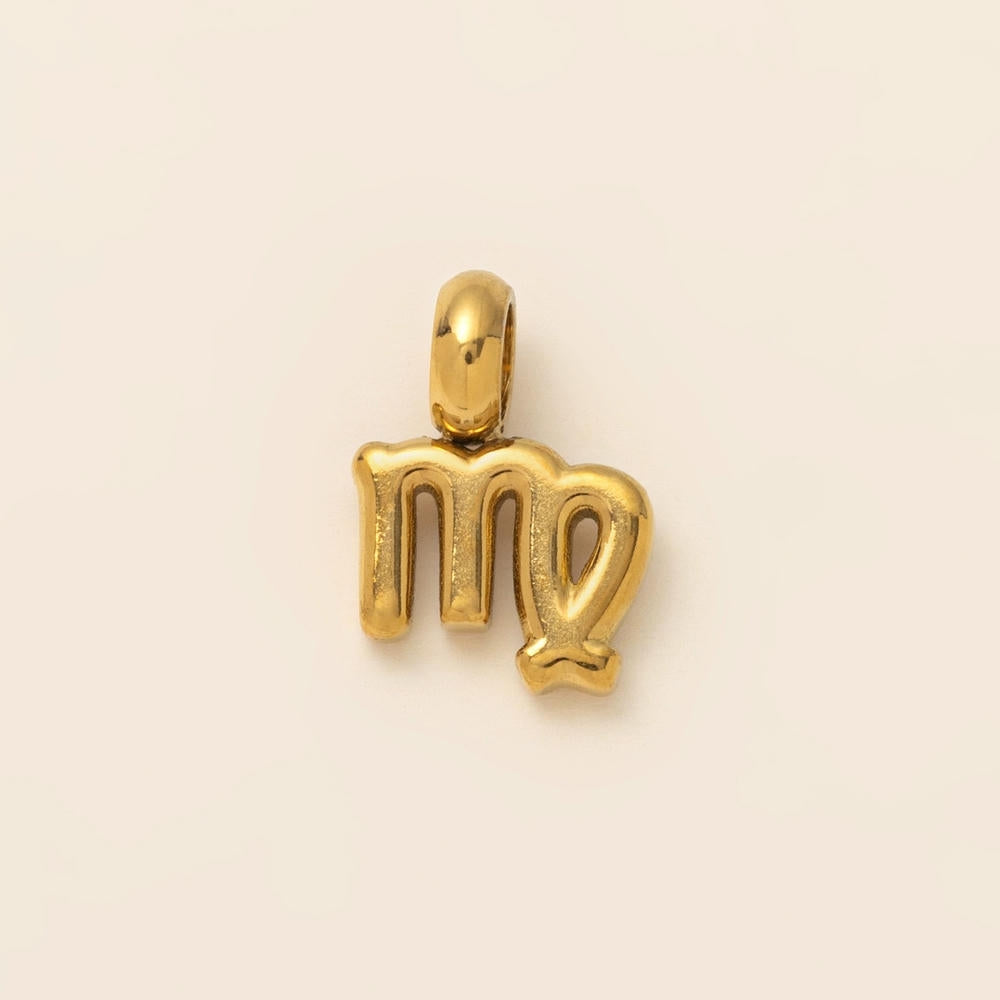 Personalized Zodiac Clog Charm 18K Gold JX26041206GK