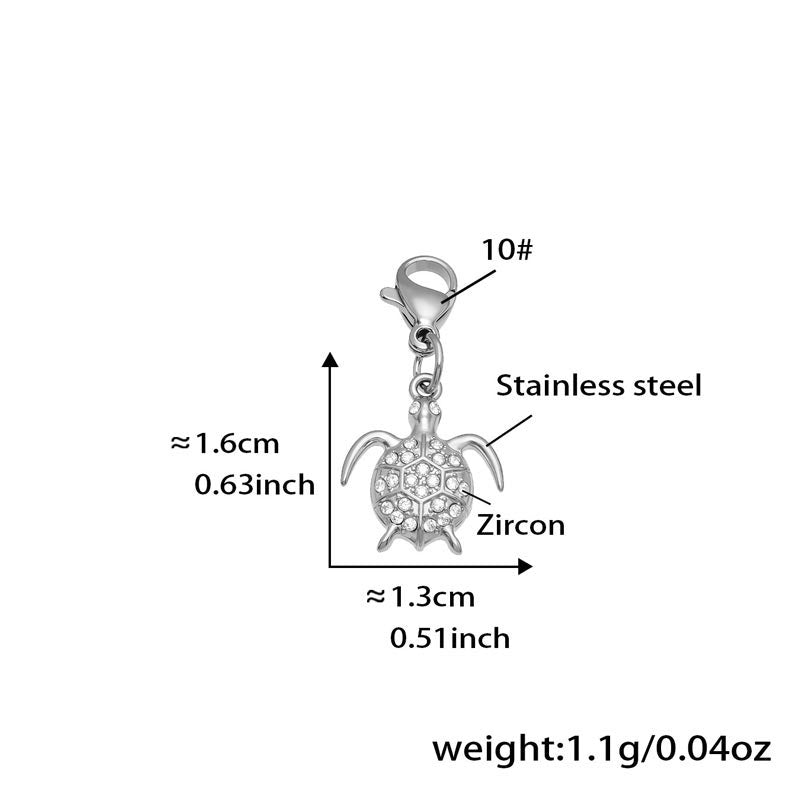 Stainless Steel Sea Turtle Charm