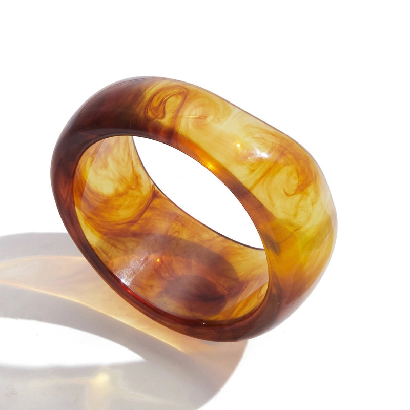 Resin Statement Cuff | Autumn Winter Fashion Wide Bangle