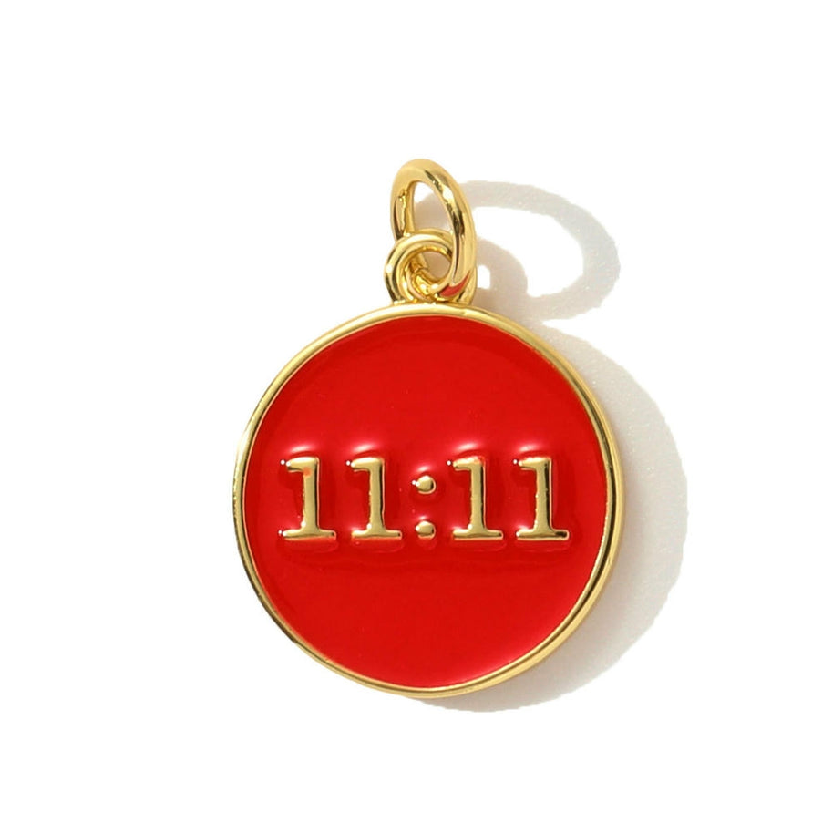 Angel Number 1111 Pendant | Enamel Flower Boot Fashion Charm