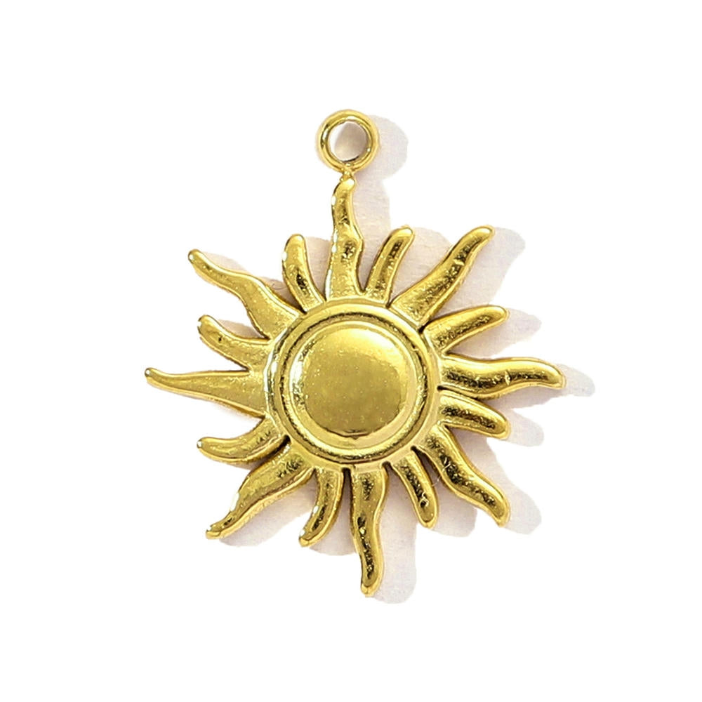 Sea Star Cross Pendant | French Sun Moon Love Steel Charm