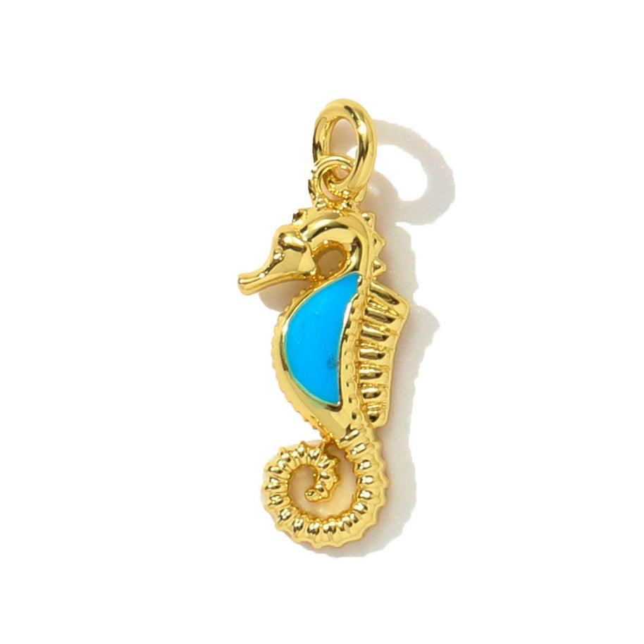 Butterfly Seahorse Pendant | Ocean Life Enamel Charm