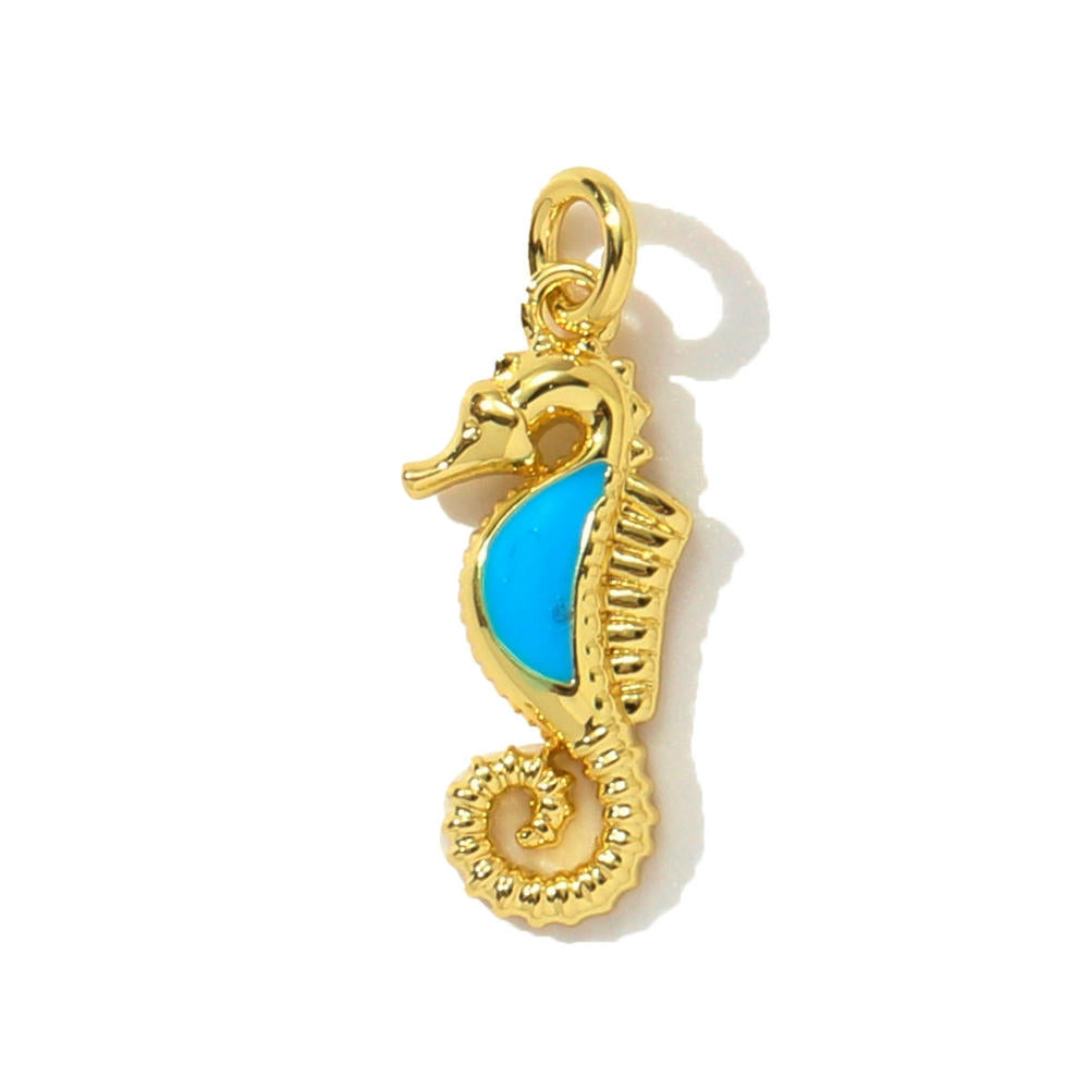 Butterfly Seahorse Pendant | Ocean Life Enamel Charm