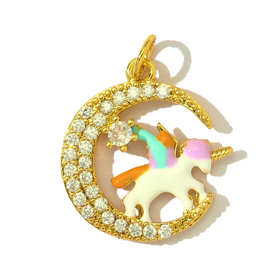 Cat Parrot Pendant | Cute & Cuddly Enamel Animal Love Charm