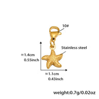 Stainless Steel Starfish Charm