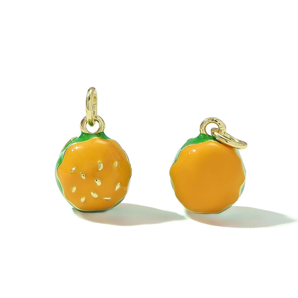 Burger Fries Pendant | Enamel Cocktail Hot Dog Charm