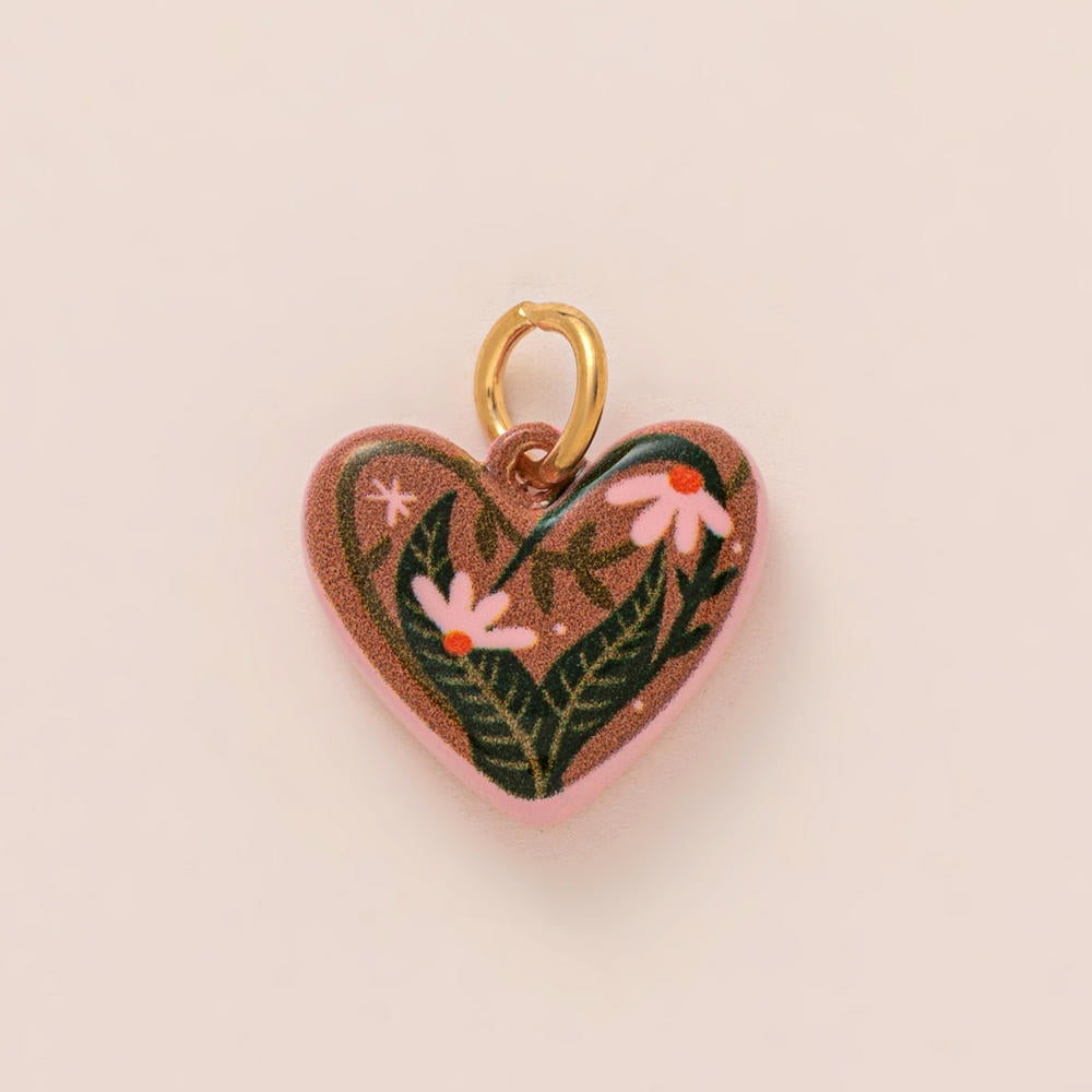 Colorful Pumpkin Bird Enamel Pendant 18K Gold Plated Women