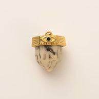 Stainless Steel Celestial Gemstone Charms DIY Pendants