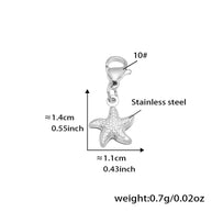 Stainless Steel Starfish Charm