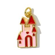 XOXO Rose Pendant | Popular Enamel House Lollipop Charm