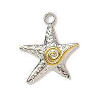 Sun Palm Tree Pendant | Two-tone Playful Strawberry Charm