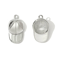 Mirror Heart Pendant | Modern Butterfly Wing Baseball Charm