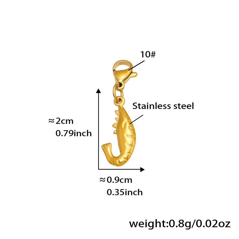 Stainless Steel Shark Charm