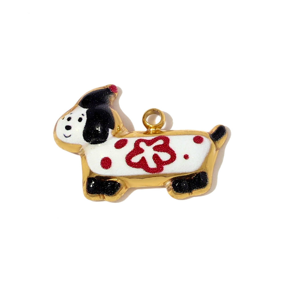 Dog Cat Pendant | Cute Animal Stainless Steel Jewelry Charm