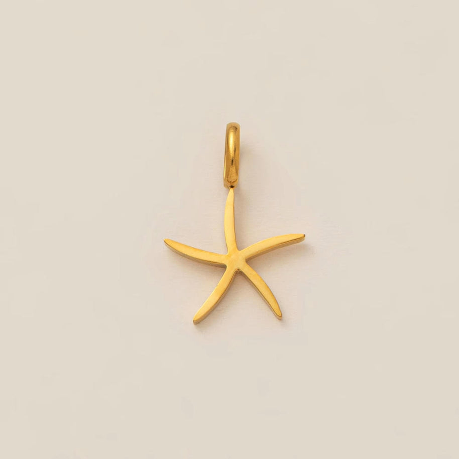 DIY Sea Creatures Pendant Steel 18K Gold Plated Women