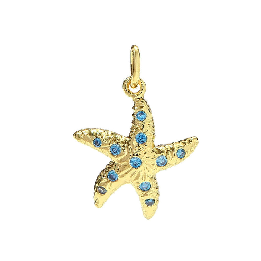 Sea Star Crab Pendant | Fairytale Ocean Life Enamel Charm