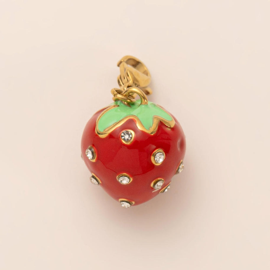 Waterproof Steel Colorful Heart Cartoon Pendant Bag Charm