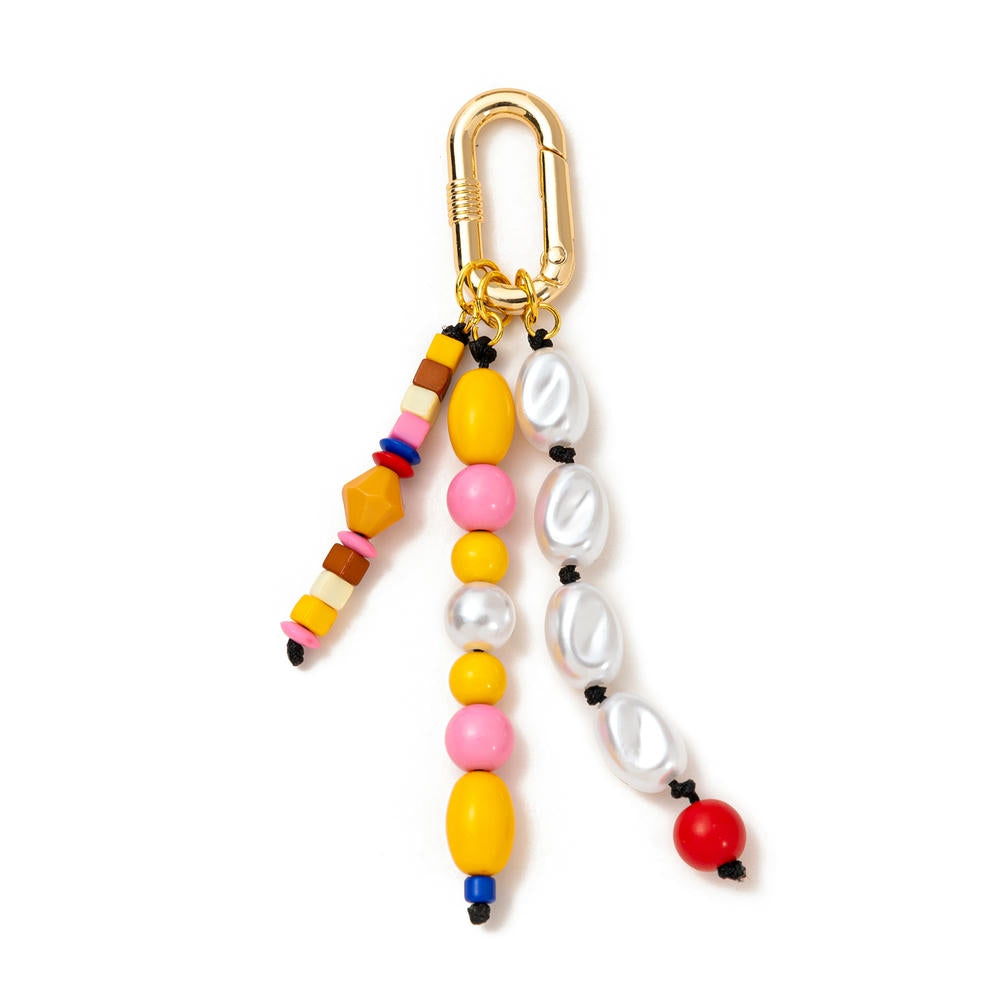 Dopamine Colorful Bag Charms Fashion DIY Beaded Keychain