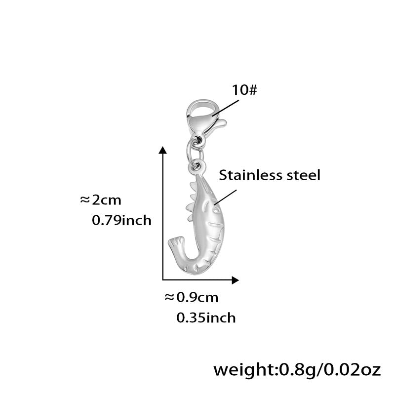 Stainless Steel Shark Charm