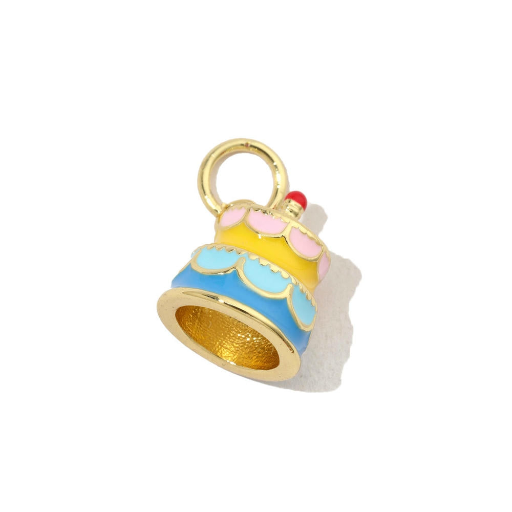 Ice Cream Candy Pendant | Enamel Mushroom Drop Charm