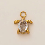 DIY Sea Creatures Pendant Steel 18K Gold Plated Women