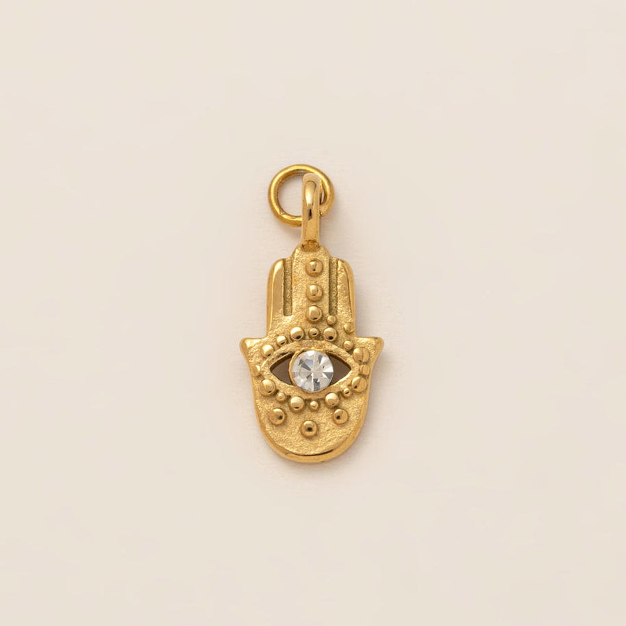 Celestial Evil Eye Hamsa Charms Stainless Steel DIY Pendants
