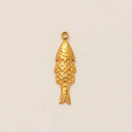 DIY Sea Creatures Pendant Steel 18K Gold Plated Women