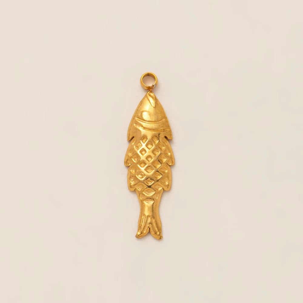 DIY Sea Creatures Pendant Steel 18K Gold Plated Women