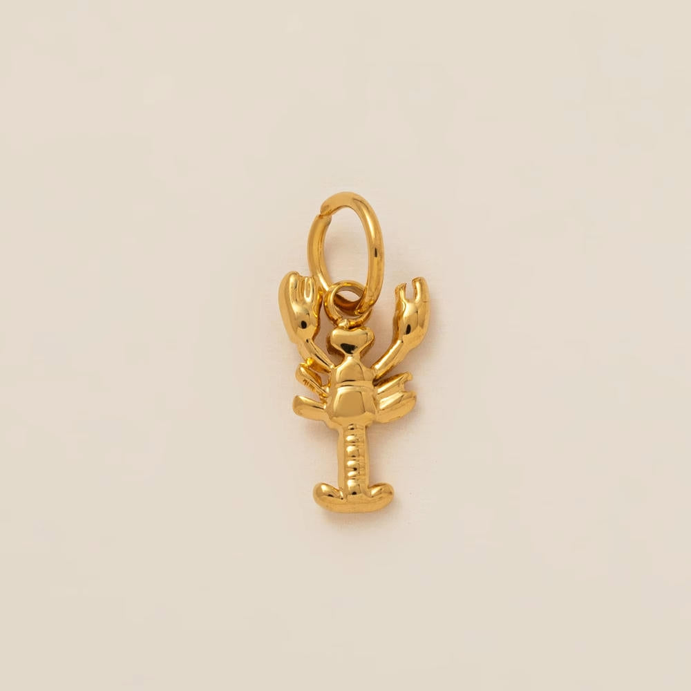 DIY Sea Creatures Pendant Steel 18K Gold Plated Women
