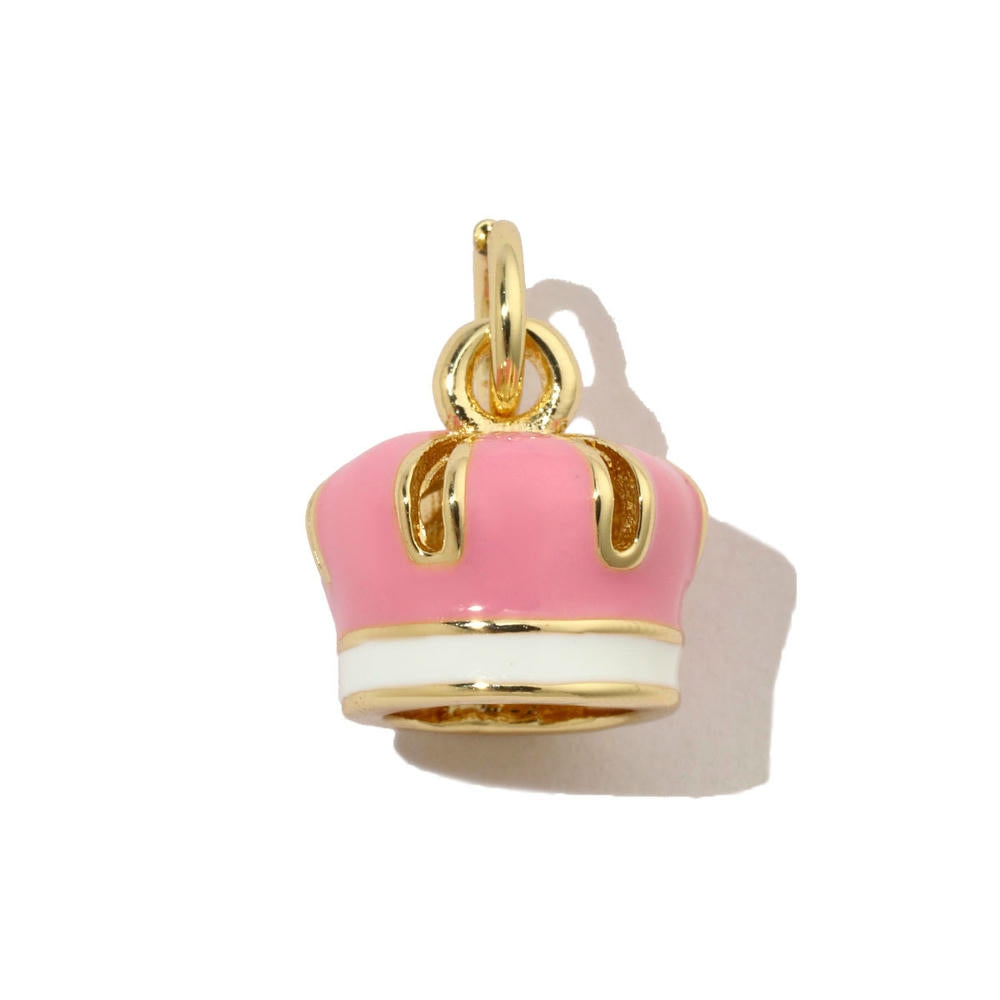 Ice Cream Candy Pendant | Enamel Mushroom Drop Charm