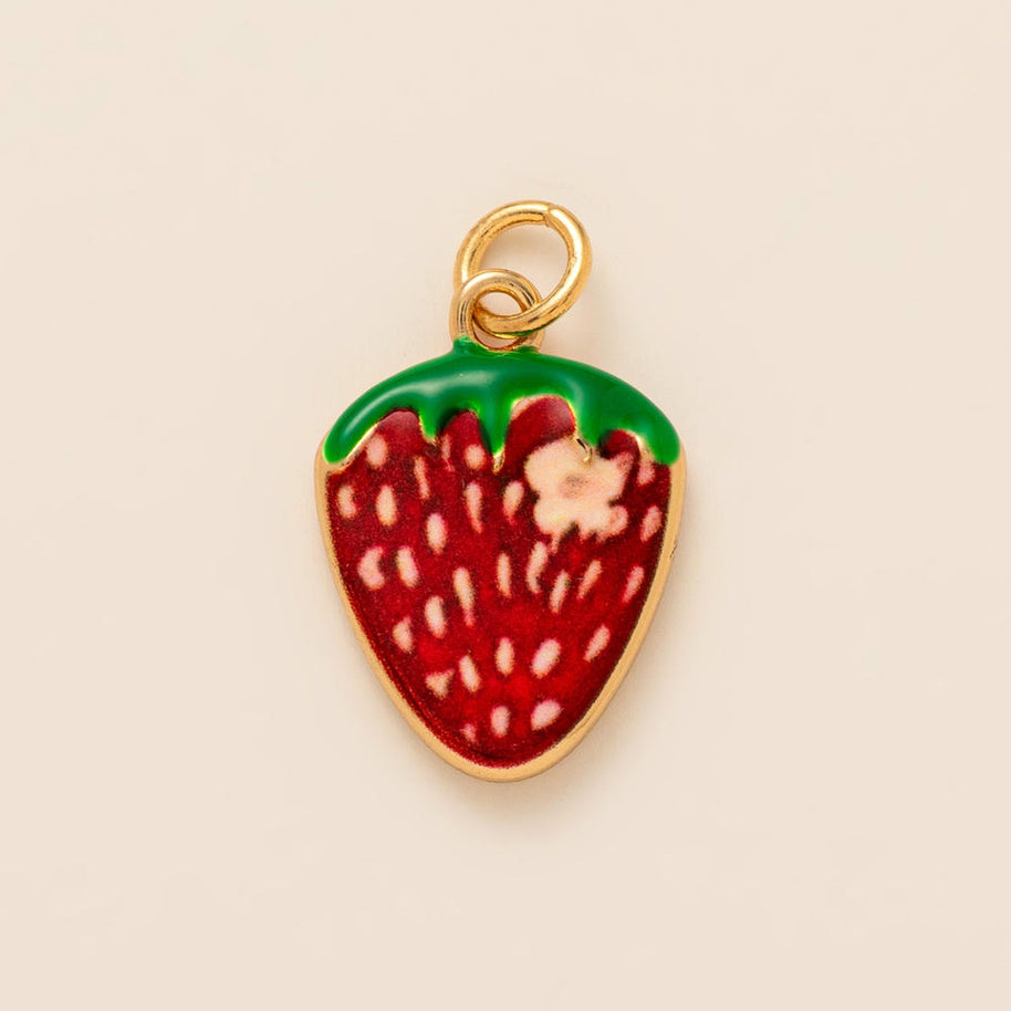 Colorful Pumpkin Bird Enamel Pendant 18K Gold Plated Women