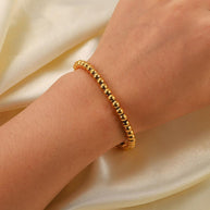 Ball Chain Bracelet Gold Plated