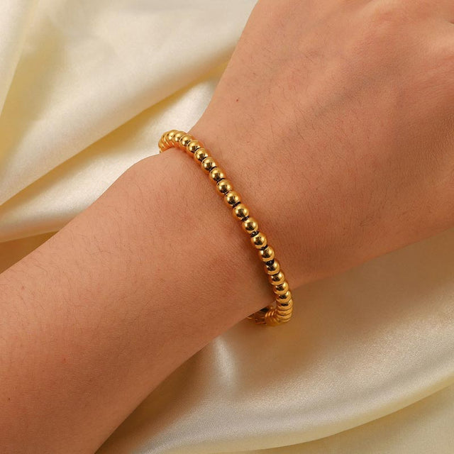 Ball Chain Bracelet Gold Plated