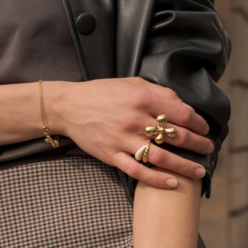 Flower Open Ring