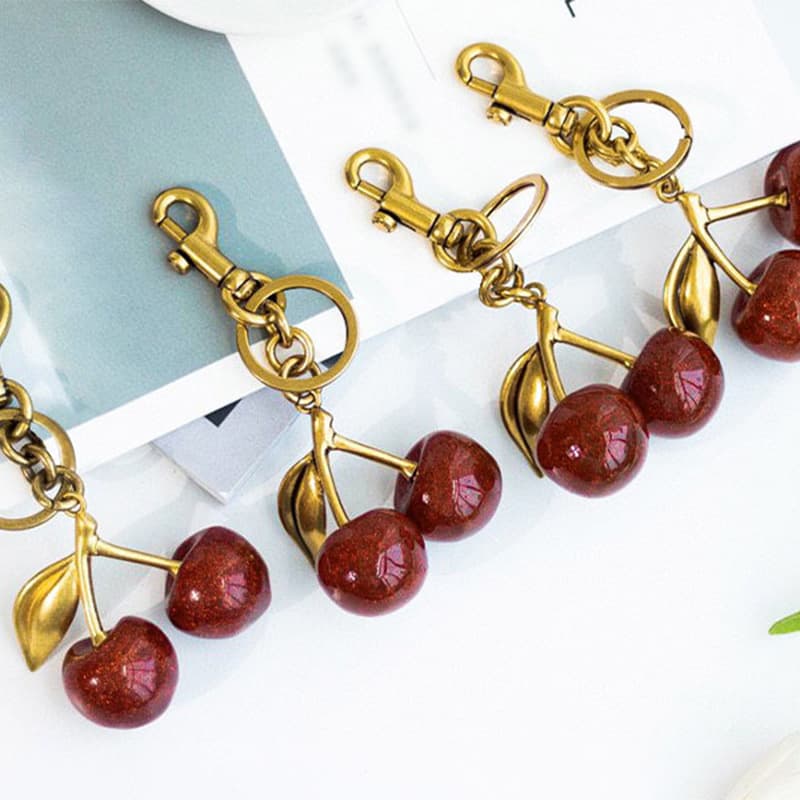 Cute Cherry Metal Keychain JWLE1205