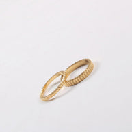 Ribbed Band Ring JA572