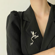 Fashion Frog Brooch | 2026 New Lapel Pin for Women's Suits