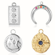 Sun Moon Pendant | Bohemian Star Charm Festival Jewelry