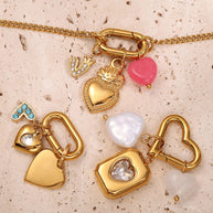 Stainless Steel Heart Pendant DIY Accessory Tarnish Resistant