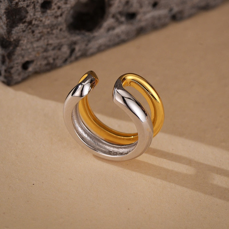 Two Tone Earring Cuff JAN5012