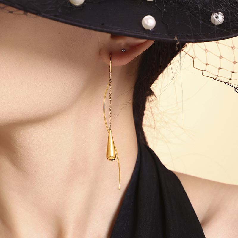 Teardrop Tassel Earrings