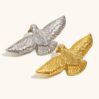Songbird Brooch | 18K Gold Plated Stainless Steel Elegant Pin